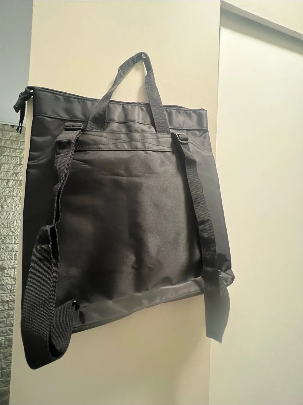 Lush Black Men's Roll-Top Backpack